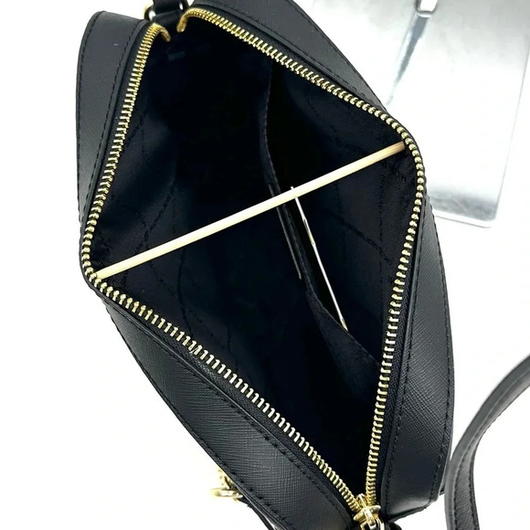 Michael Kors Large EW Zip Chain Xbody Crossbody Bag & Top Zip Coin Pouch Black - Picture 8 of 15